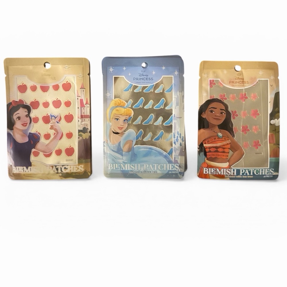 Disney Princess Blemish Patches Set Snow White Cinderella Moana Acne Patch Lo